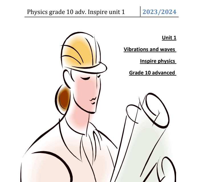 ملخص Vibrations and waves الفيزياء منهج انجليزي الصف العاشر سراج