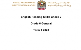 أوراق عمل Reading Skills Check 2 اللغة الإنجليزية الصف السادس الفصل الأول