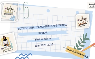 تدريبات حسب الهيكل الوزاري الرياضيات المتكاملة الصف التاسع ريفيل عام