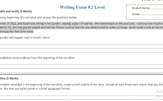 تدريبات Writing Exam اللغة الإنجليزية الصف الثاني عشر الفصل الثالث