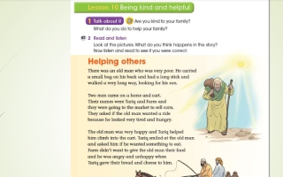 حل درس Lesson 10 Being kind and helpful لغة إنجليزية الصف الرابع