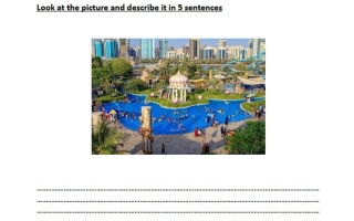 ورقة عمل كتابة Writing اللغة الإنجليزية الصف الخامس