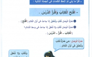 أوراق عمل درس همزة الوصل وهمزة القطع لغة عربية الصف السادس