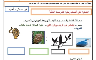 مراجعة واستعداد للاختبار الثاني العلوم المتكاملة الصف الثاني