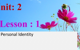حل درس Personal Identity لغة انجليزية الصف السابع