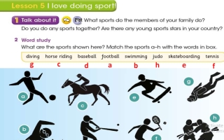 حل درس Lesson 5 I love doing sport اللغة الإنجليزية الصف الرابع