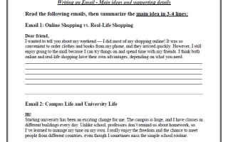 مراجعة Writing Exam Practice اللغة الإنجليزية الصف التاسع عام
