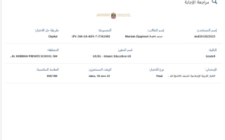 حل امتحان نهائي تربية اسلامية الصف التاسع عام الفصل الأول