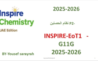 مراجعة حسب الهيكل الوزاري كيمياء الصف الحادي عشر عام