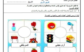 أوراق عمل مجموعات قياس المادة العلوم المتكاملة الصف الأول الفصل الثالث