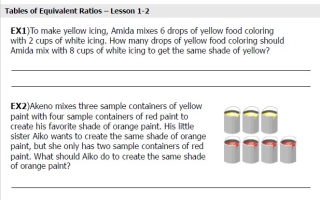 تدريبات الأسئلة المقالية حسب الهيكل الوزاري الرياضيات المتكاملة الصف السادس