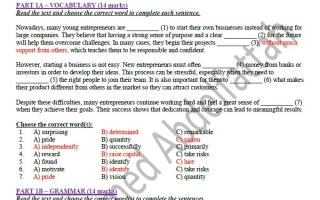 حل نموذج امتحان اللغة الإنجليزية الصف الحادي عشر متقدم والثاني عشر عام