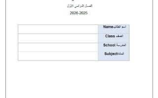 نموذج امتحان نهائي الدراسات الإجتماعية والتربية الوطنية الصف الثاني