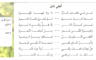 حل قصيدة أعطني الناي اللغة العربية الصف السابع