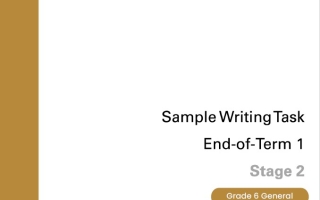 دليل إرشادي وزاري لطريقة الكتابة في امتحان نهائي اللغة الإنجليزية الصف السادس