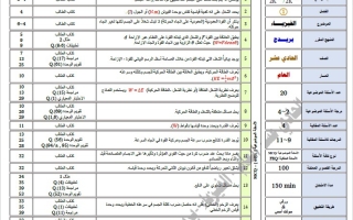 هيكل امتحان الفيزياء الصف الحادي عشر بريدج عام الفصل الدراسي الأول 2025-2026