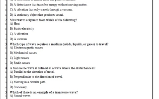 حل ورقة عمل wave properties العلوم المتكاملة الصف الثامن انسبير الفصل الثالث