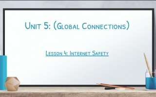 حل درس Internt Safety اللغة الانجليزية الصف الثامن
