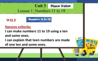 حل درس Numbers 11 to 19 الرياضيات منهج انجليزي الصف الأول
