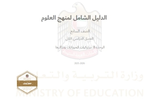 الدليل الشامل الوحدة الثامنة سلوكيات الحيوانات وتكاثرها العلوم المتكاملة الصف السابع الفصل الدراسي الثاني 2025-2026