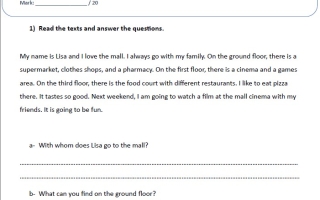 اختبار التقويم الأول Unit 5 test اللغة الإنجليزية الصف الخامس الفصل الثاني