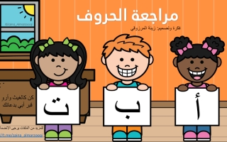 بوربوينت مراجعة الحروف الهجائية اللغة العربية الصف الأول