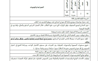 حل بنك الأسئلة نموذج للامتحان الدراسات الإجتماعية والتربية الوطنية الصف العاشر الفصل الدراسي الثاني 2025-2026