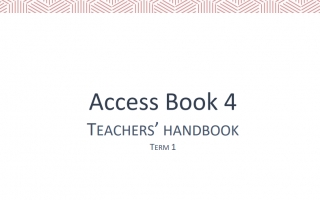 دليل المعلم كتاب Access Book اللغة الإنجليزية للصف الرابع الفصل الأول