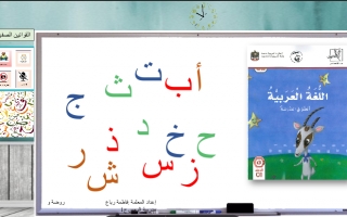 بوربوينت مراجعة الحروف الهجائية لغة العربية الصف الأول الفصل الأول