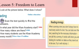 حل درس Freedom to Learn اللغة الإنجليزية الصف الثامن