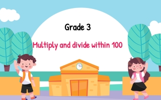 حل درس Multiply and divide within 100 الرياضيات منهج انجليزي الصف الثالث