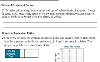 نموذج امتحان نهائي 1 الرياضيات المتكاملة الصف السادس ريفيل