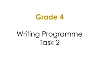 حل Writing Programme Task 2 اللغة الانجليزية الصف الرابع