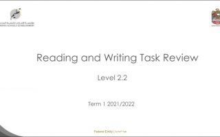 امتحان Reading And Writing Task Review مع الحل اللغة الإنجليزية الصف الرابع