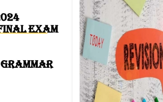 مراجعة Vocab & Grammar هيكل امتحان اللغة الإنجليزية الصف السابع الفصل الثاني 2023-2024