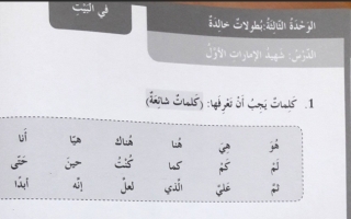 حل الوحدة الثالثة كتاب النشاط لغة عربية صف رابع