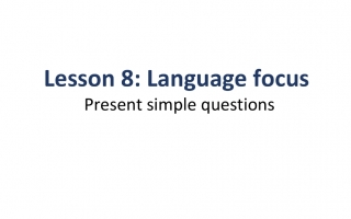 حل درس Language focus Present simple اللغة الإنجليزية الصف السادس Access