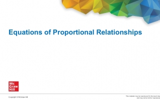 حل درس Equations of Proportional Relationships الرياضيات منهج انجليزي الصف السابع