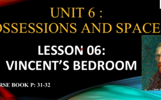حل درس Vincent Bedroom اللغة الانجليزية الصف التاسع