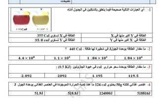 حل مراجعة حسب الهيكل الوزاري الكيمياء الصف الثاني عشر