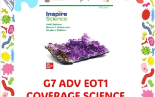 مراجعة تدريبيه حسب الهيكل الوزاري العلوم المتكاملة الصف السابع انسبير متقدم