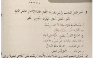 حل كتاب النشاط لغة عربية صف رابع