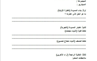 الأسبوع الرابع النمذجة واختبار الحل اللغة العربية الصف الخامس الفصل الثاني