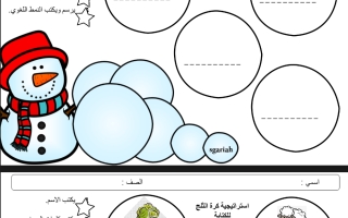 بوربوينت استراتيجية كرة الثلج للكتابة اللغة العربية الصف الأول
