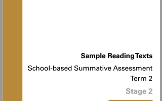 نموذج امتحان Sample Reading Texts اللغة الإنجليزية الصف السادس عام الفصل الثاني