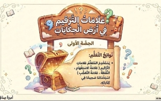 درس علامات الترقيم في أرض الحكايات اللغة العربية الصف الثالث الفصل الثالث