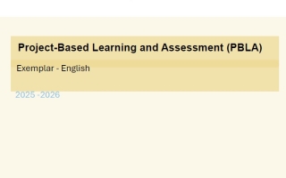 نماذج Project-Based Learning and Assessment اللغة الإنجليزية الصف الخامس فصل ثاني