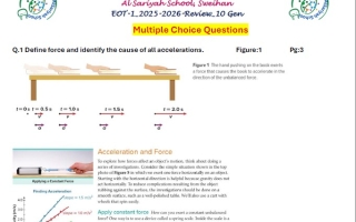 صفحات الهيكل الوزاري الفيزياء الصف العاشر عام