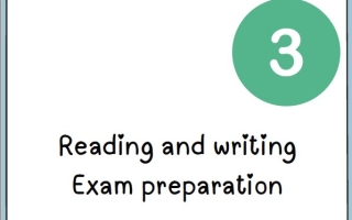 أوراق عمل Reading and writing Exam preparation اللغة الإنجليزية الصف الثالث