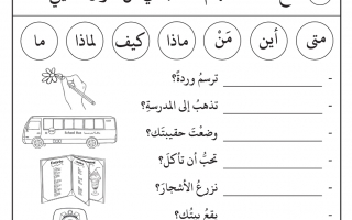 تدريبات إثرائية درس أدوات الاستفهام اللغة العربية الصف الثاني